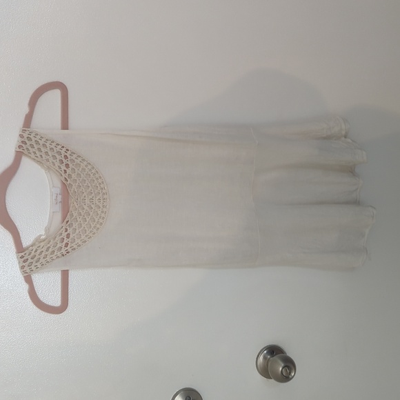 Cream Wilfred tank top with crochet neckline - Picture 1 of 3